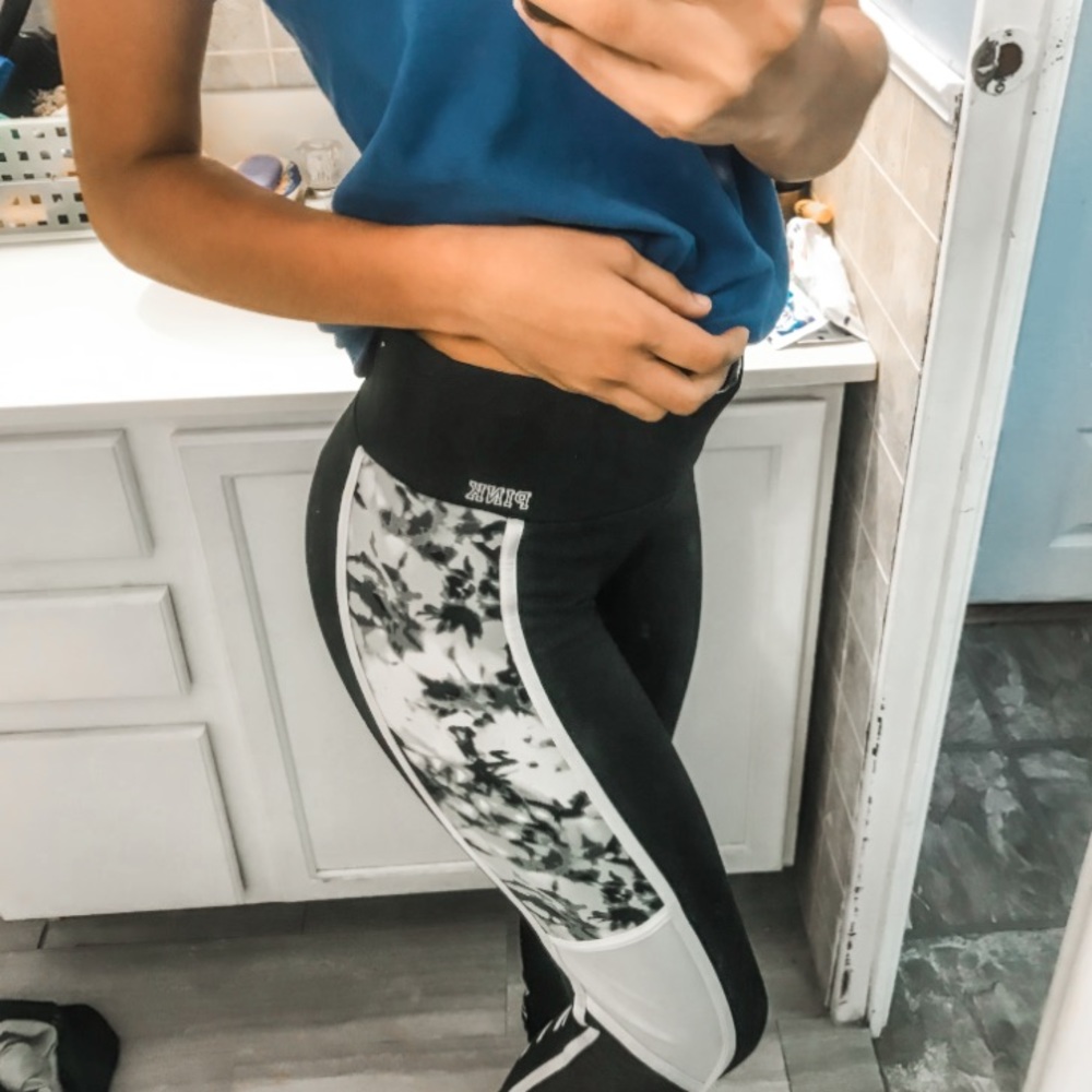 pink victoria secret leggings